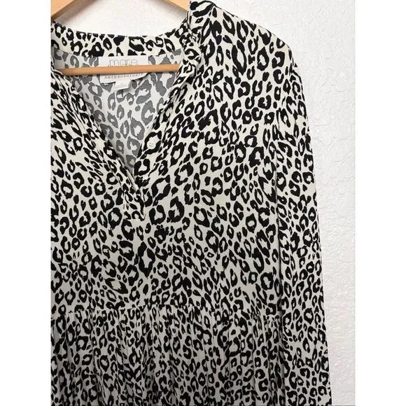 Mare Mare X Anthropologie Lynda White Leopard Maxi Dress Size S - Picture 6 of 12
